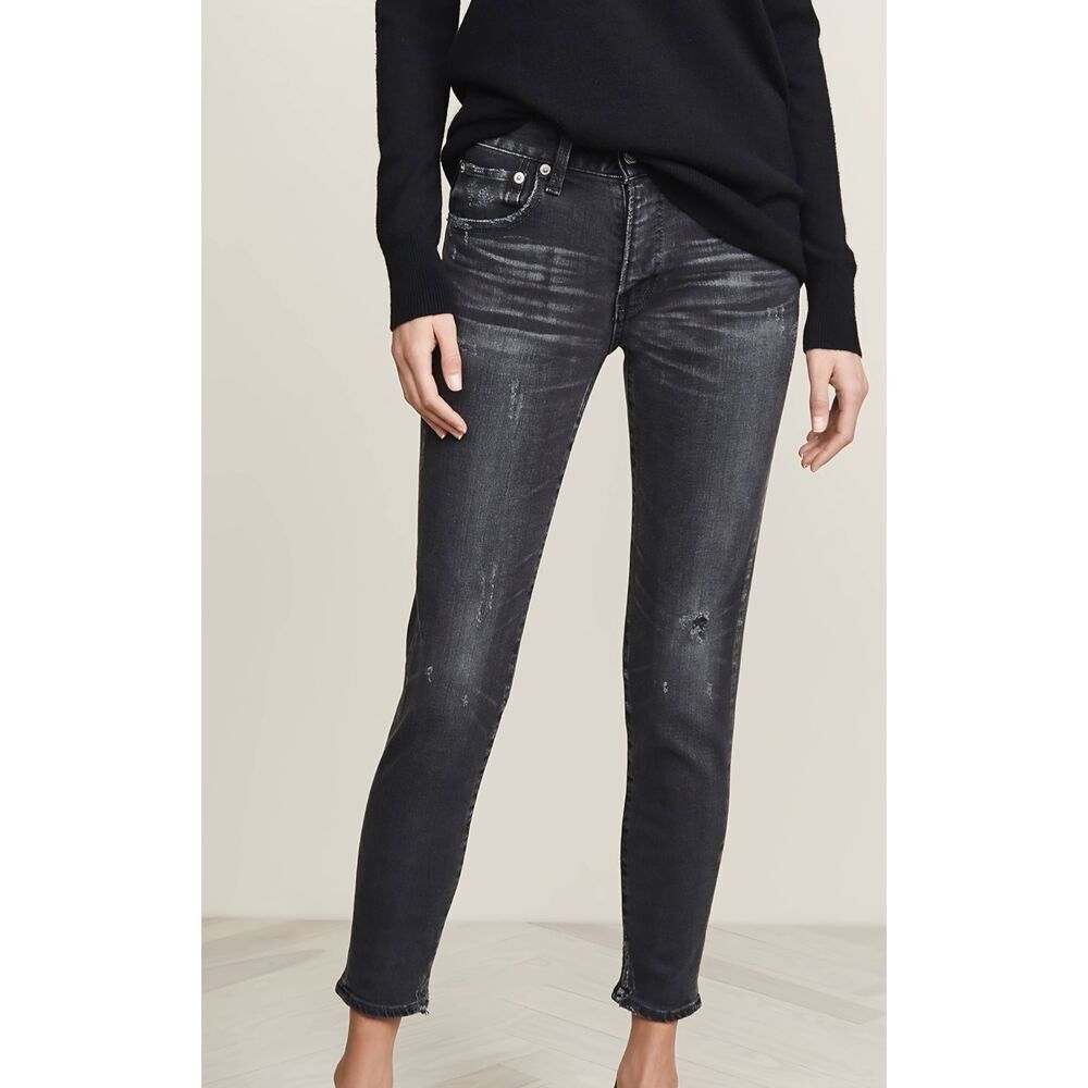 MOUSSY VINTAGE Velma Skinny Jeans in black sz 27x26